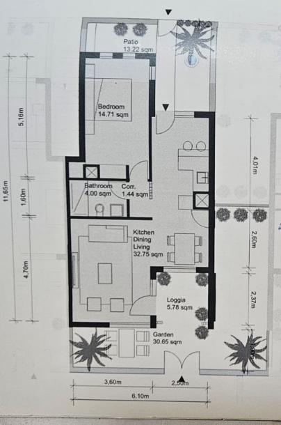 Exklusiv: 1-Zimmer-Wohnung mit großer privater Terrasse in El Gouna-11