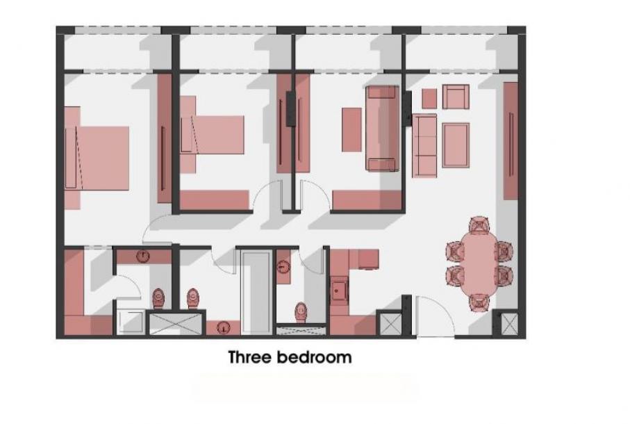 Studios und Wohnungen in der brandneuen Wohnanlage Atlantis-14