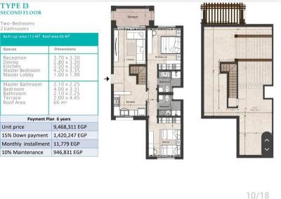 Studios und Apartments in der luxuriösen Residenz Veranda in Sahl Hasheesh. Zahlungsplan von bis zu 6 Jahren verfügbar.