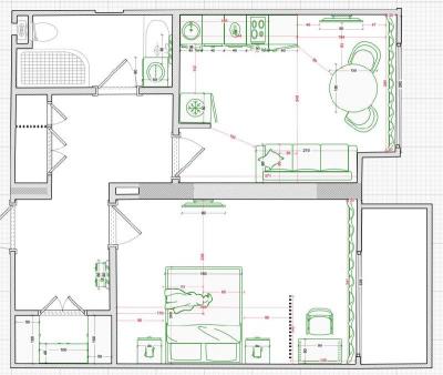 Atemberaubende 1-Zimmer-Wohnung in Wohnanlage im Stadtzentrum