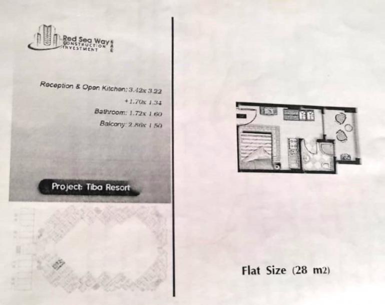 Möbliertes Studio mit Poolblick im Tiba Resort-1