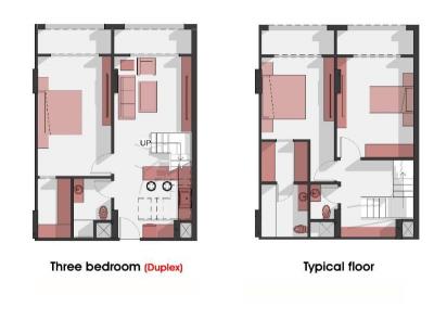 Studios und Wohnungen in der brandneuen Wohnanlage Atlantis
