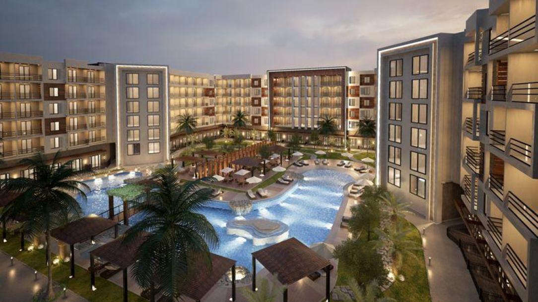 Neues Angebot: Nagelneues Studio mit Poolblick im Tiba Golden Resort mit eigenem Strand-9