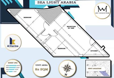 Studios und Wohnungen im Sea Light Arabia Komplex. 1 Jahr Zahlungsplan. Sofortige Lieferung mit 60 % Anzahlung
