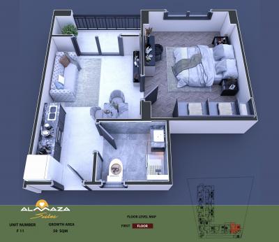 Ganz neu! Almaza Suites - neuer Wohnkomplex. Nur 36 Studios sowie 1- und 2-Zimmer-Wohnungen verfügbar! Liefertermin: Dezember 2025!