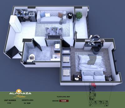 Ganz neu! Almaza Suites - neuer Wohnkomplex. Nur 36 Studios sowie 1- und 2-Zimmer-Wohnungen verfügbar! Liefertermin: Dezember 2025!