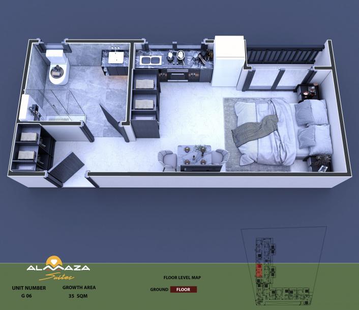 Ganz neu! Almaza Suites - neuer Wohnkomplex. Nur 36 Studios sowie 1- und 2-Zimmer-Wohnungen verfügbar! Liefertermin: Dezember 2025!-10