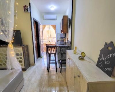 Möbliertes Studio mit Poolblick im Tiba Resort